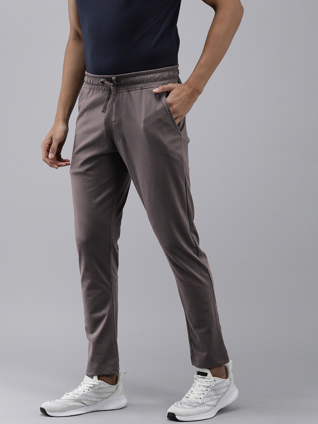 

U.S. Polo Assn. Men Solid Mid Rise Track Pants, Grey