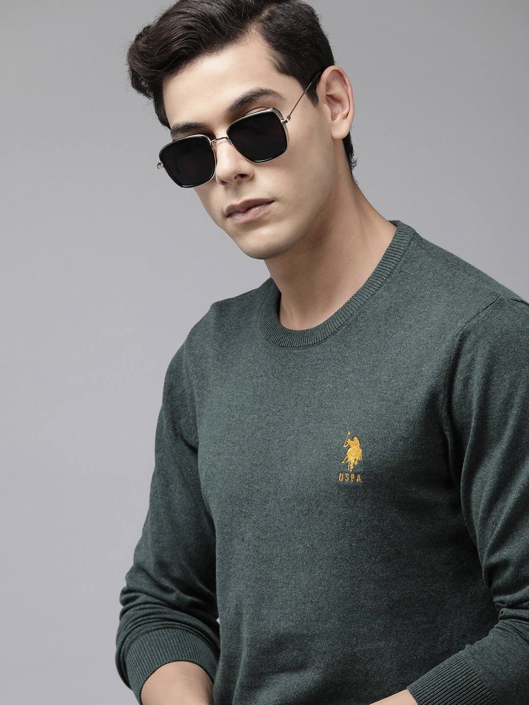 

U.S. Polo Assn. Men Green Pullover