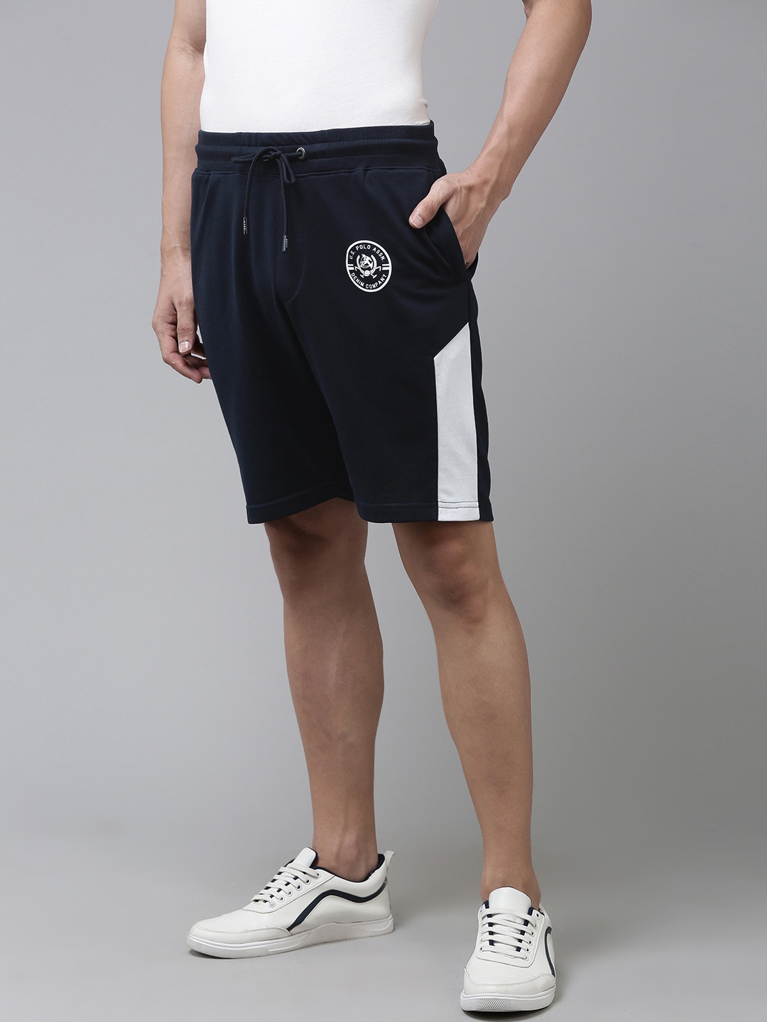 U.S. Polo Assn. Denim Co. Men Navy Blue Regular Shorts