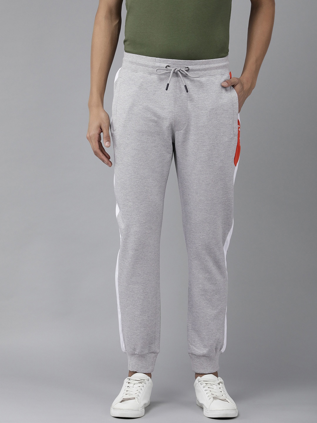 

U.S. Polo Assn. Denim Co. Men Grey Side Striped Joggers