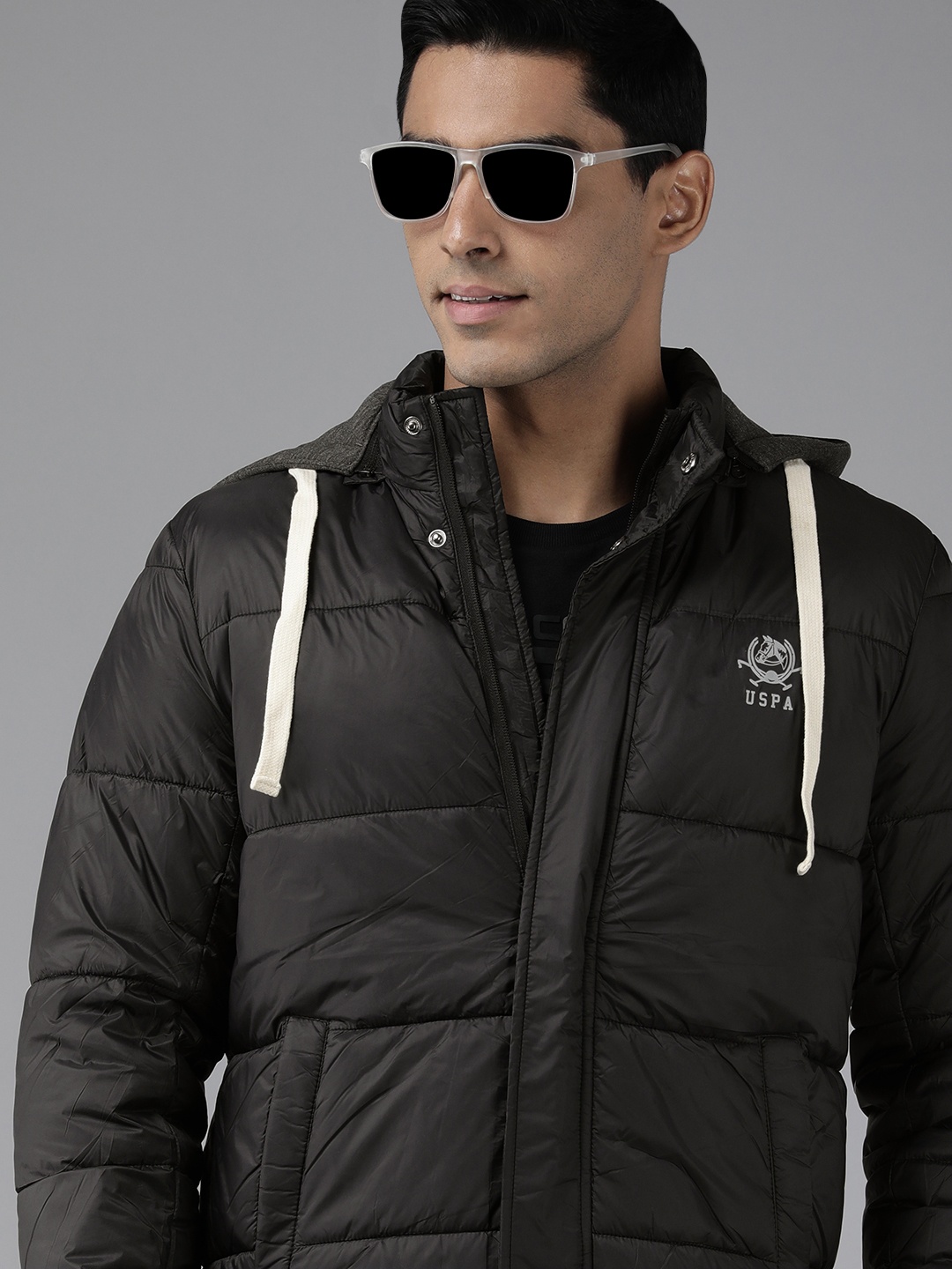 

U S Polo Assn Men Black Padded Jacket