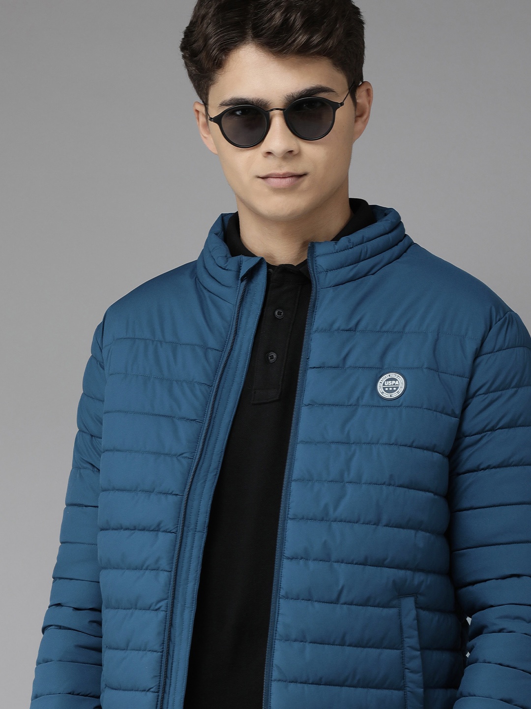 

U S Polo Assn Men Blue Padded Jacket