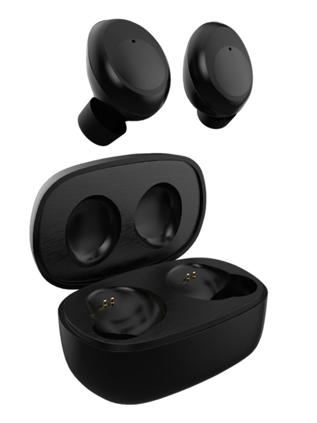

EYNK Black Solid Earbuds With Potable Charging Box