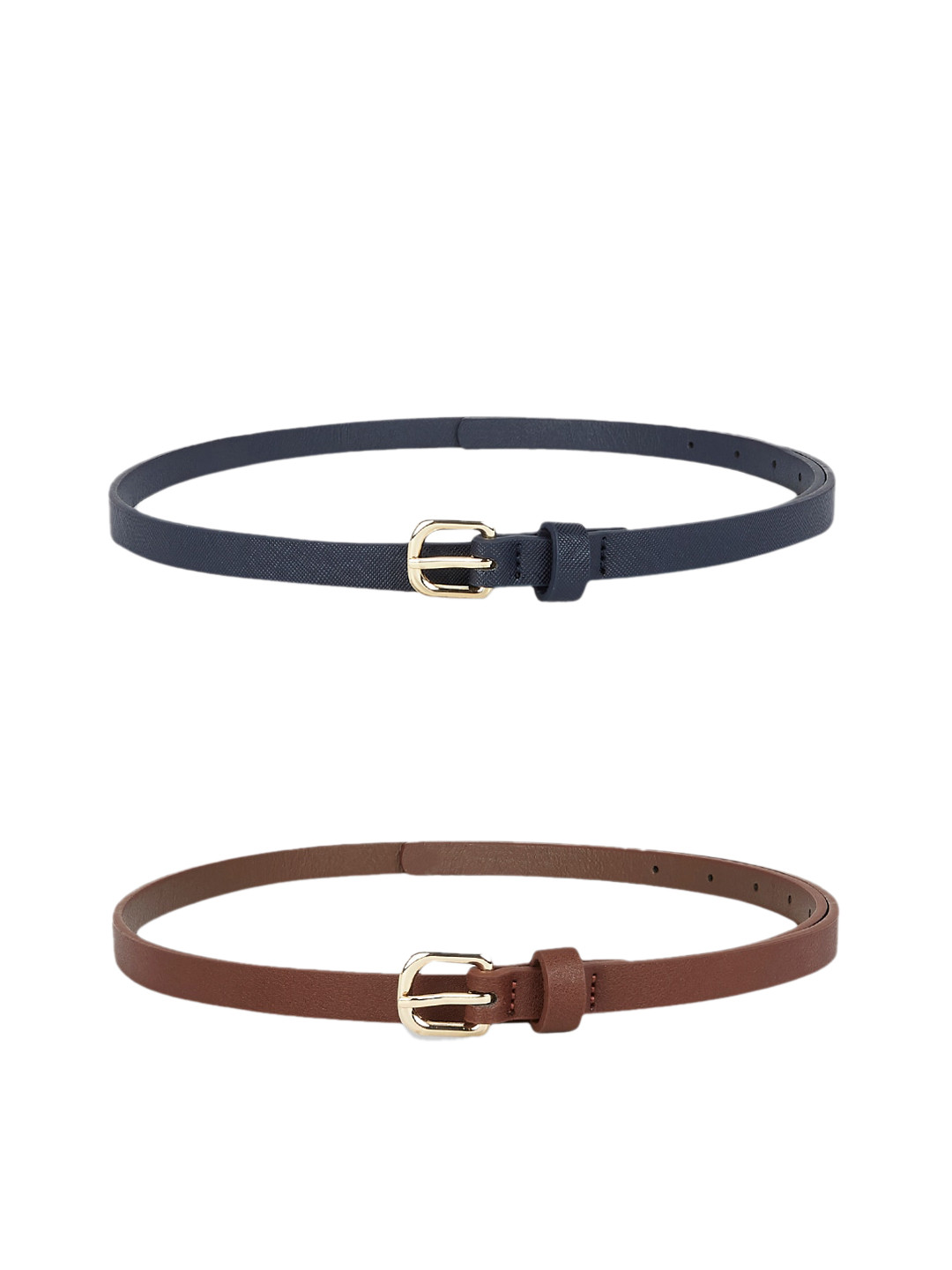 

Forever Glam by Pantaloons Women Set of 2 PU Belt, Brown