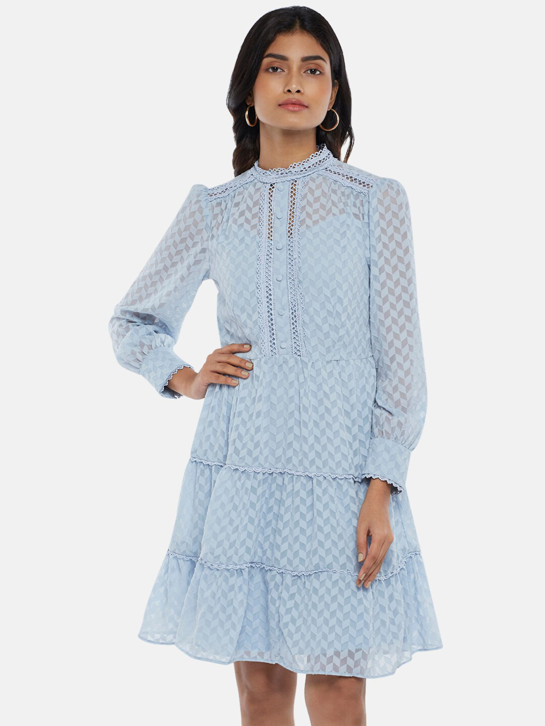 

Honey by Pantaloons Blue A-Line Dress