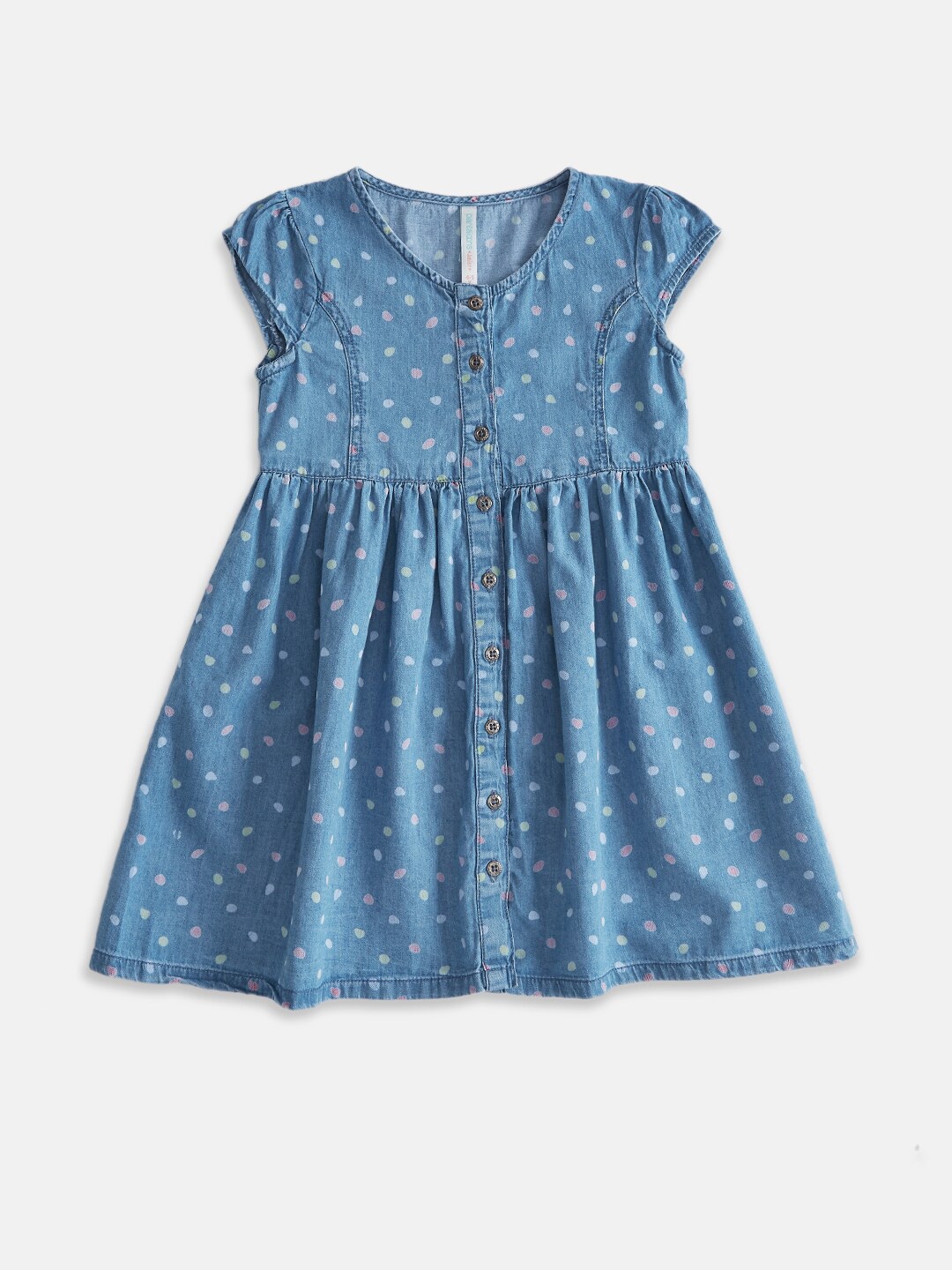 

Pantaloons Junior Blue A-Line Dress
