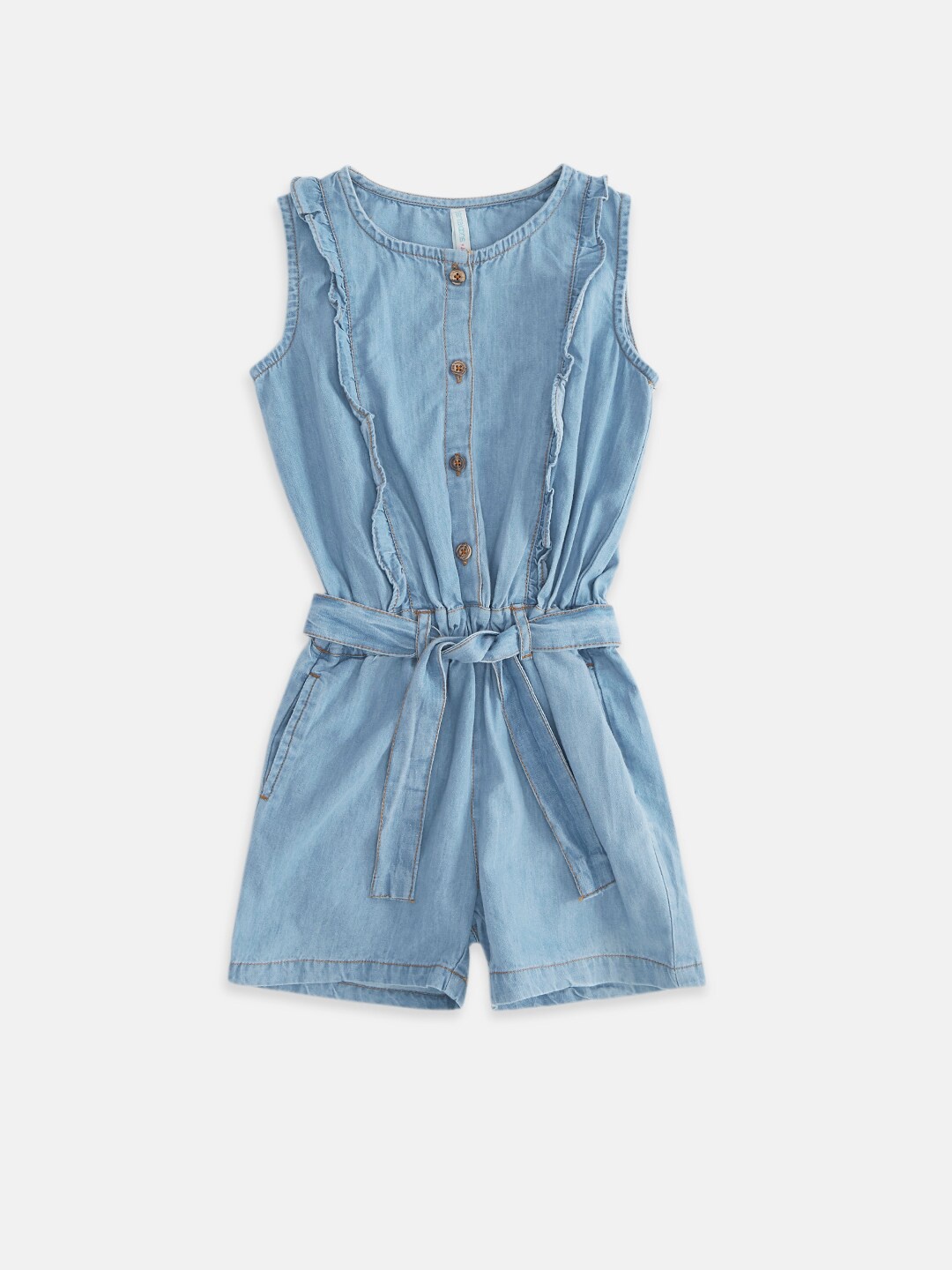 

Pantaloons Junior Kids-Girls Blue A-Line Dress