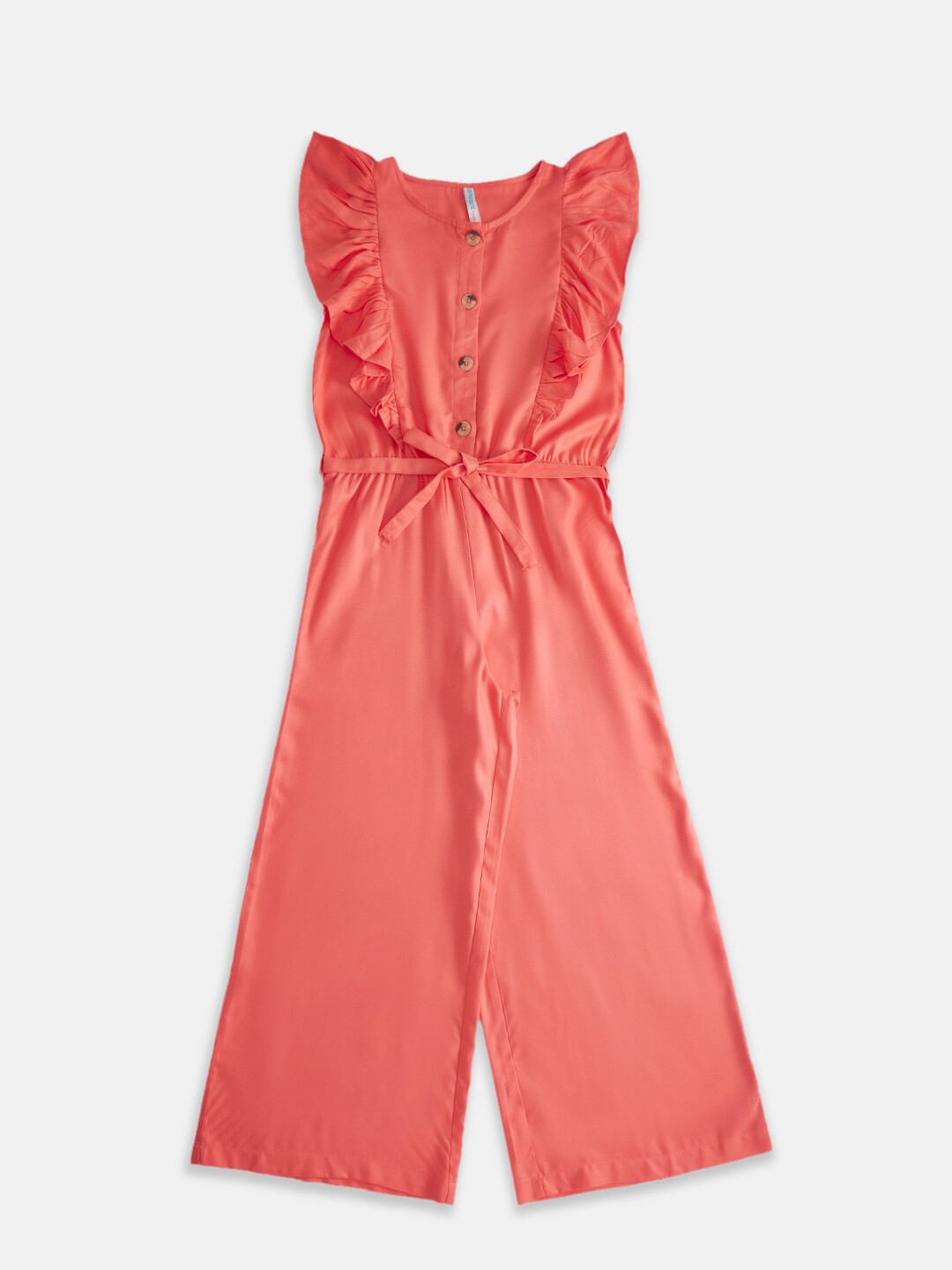 

Pantaloons Junior Girls Coral Basic Jumpsuit