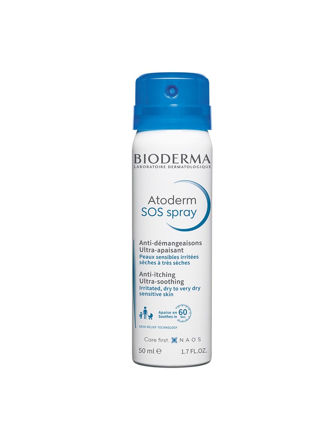 

BIODERMA Atoderm Sos Spray Anti Itching Reflex For Immediate Relief - 50 ml, White