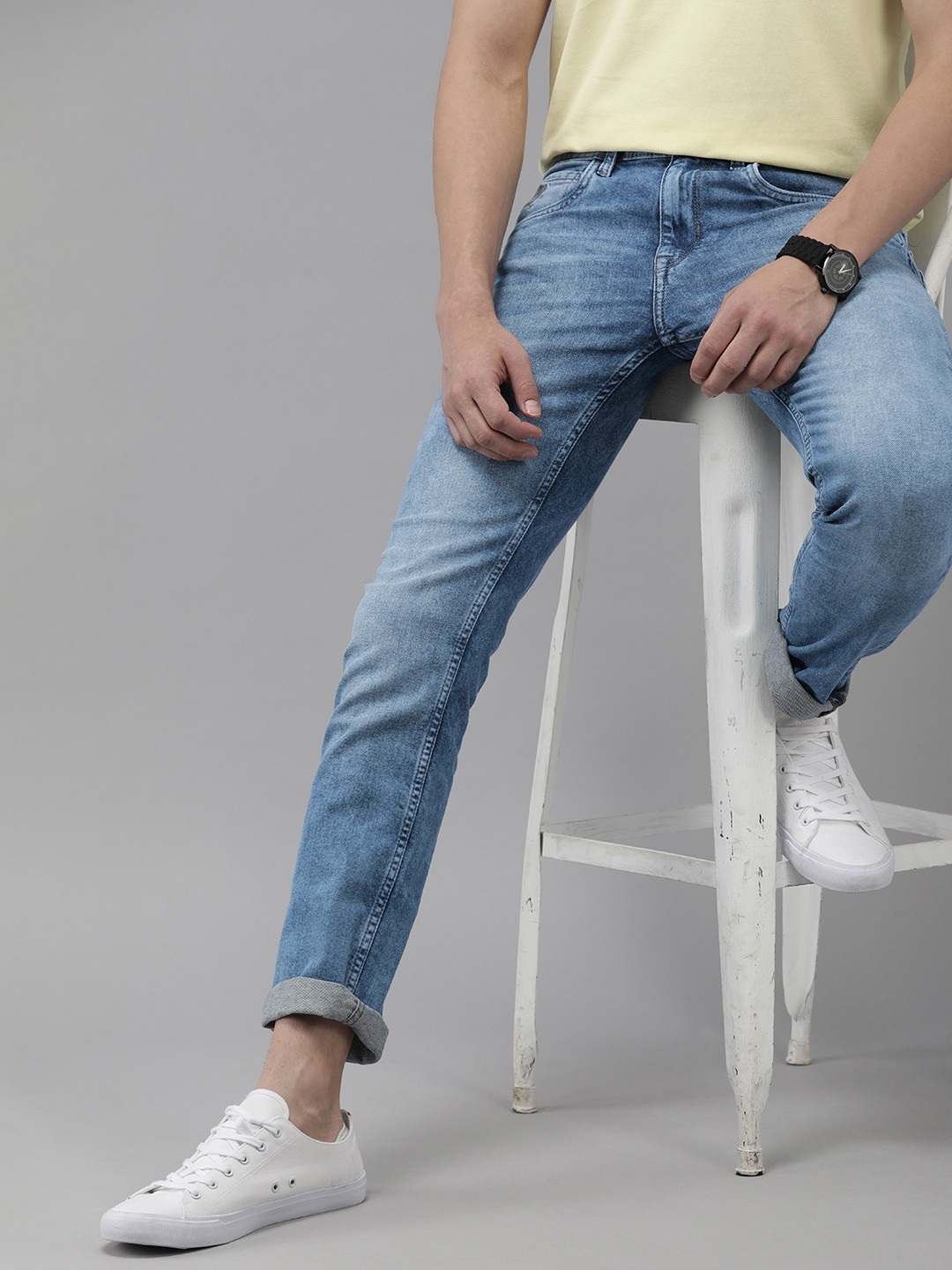 

U.S. Polo Assn. Denim Co. Men Blue Regallo Skinny Fit Heavy Fade Stretchable Jeans
