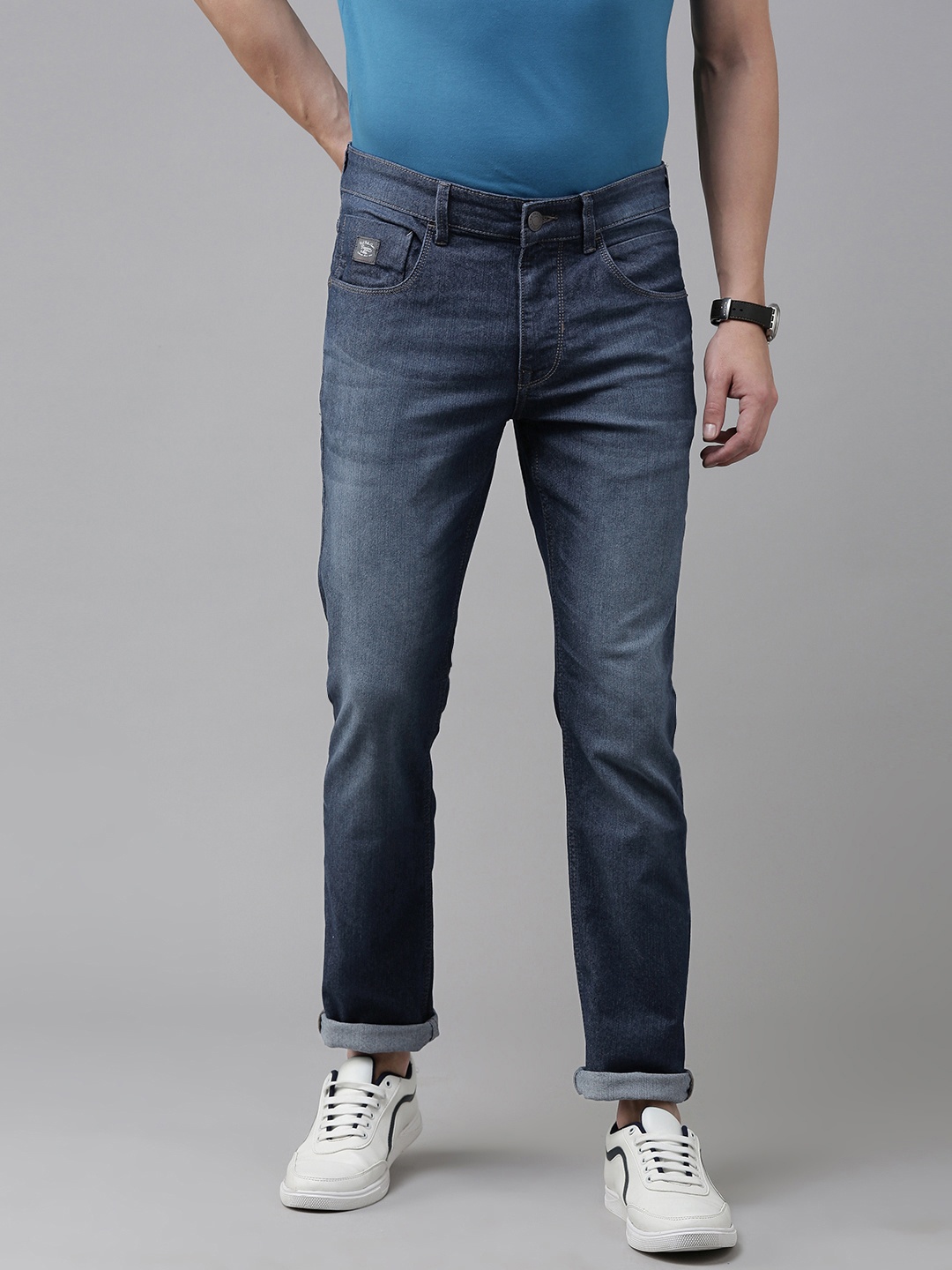 

U S Polo Assn Denim Co Men Blue Slim Fit Light Fade Stretchable Jeans