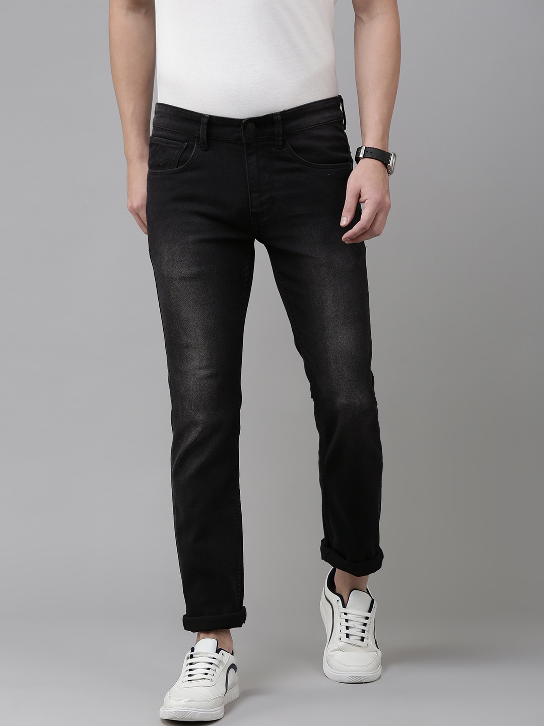 

U.S. Polo Assn. Denim Co. Men Black Skinny Fit Light Fade Stretchable Jeans