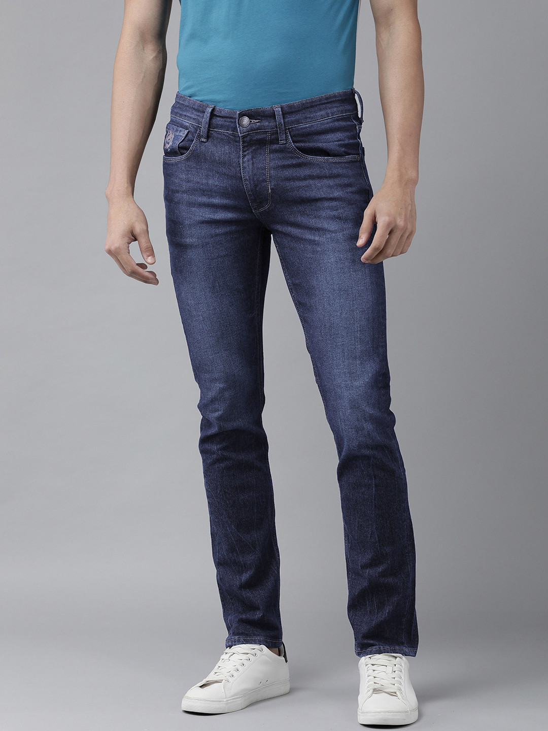 

U S Polo Assn Denim Co Men Blue Skinny Fit Light Fade Stretchable Jeans