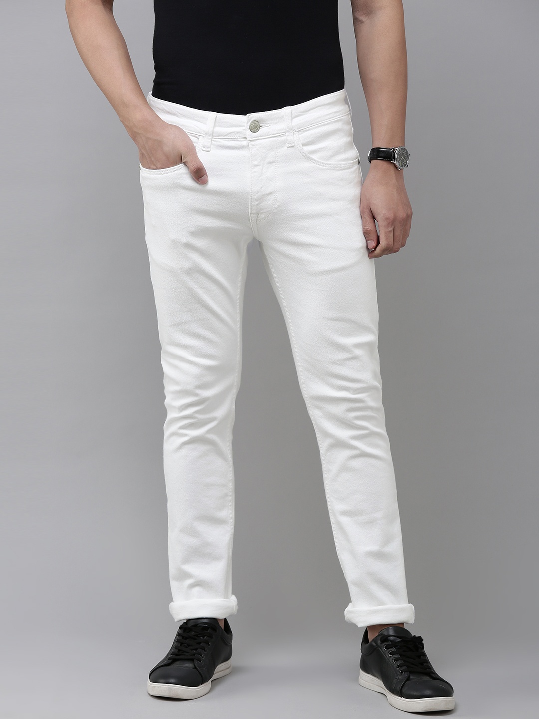 

U.S. Polo Assn. Denim Co. Men White Skinny Fit Stretchable Jeans