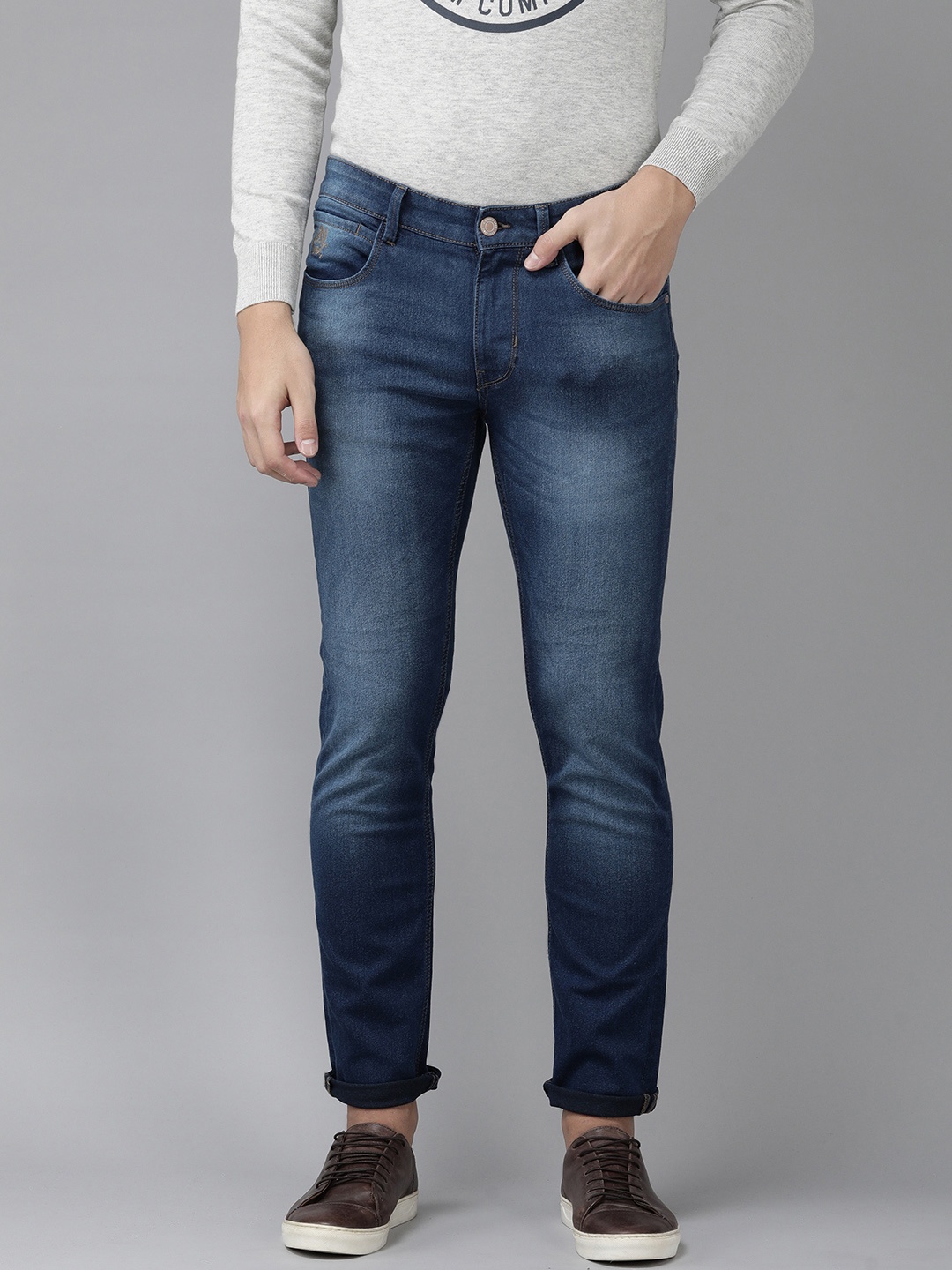 

U S Polo Assn Denim Co Medium Men Blue Slim Fit Light Fade Stretchable Jeans