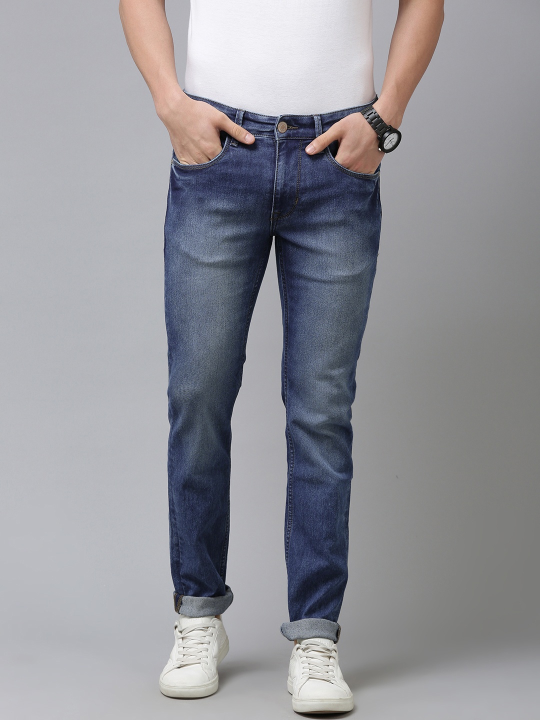 

U S Polo Assn Denim Co Men Blue Regallo Skinny Fit Light Fade Stretchable Jeans