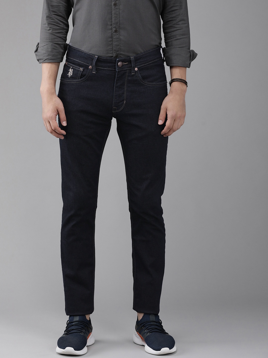 

U S Polo Assn Denim Co Men Blue Brandon Slim Tapered Fit Stretchable Jeans