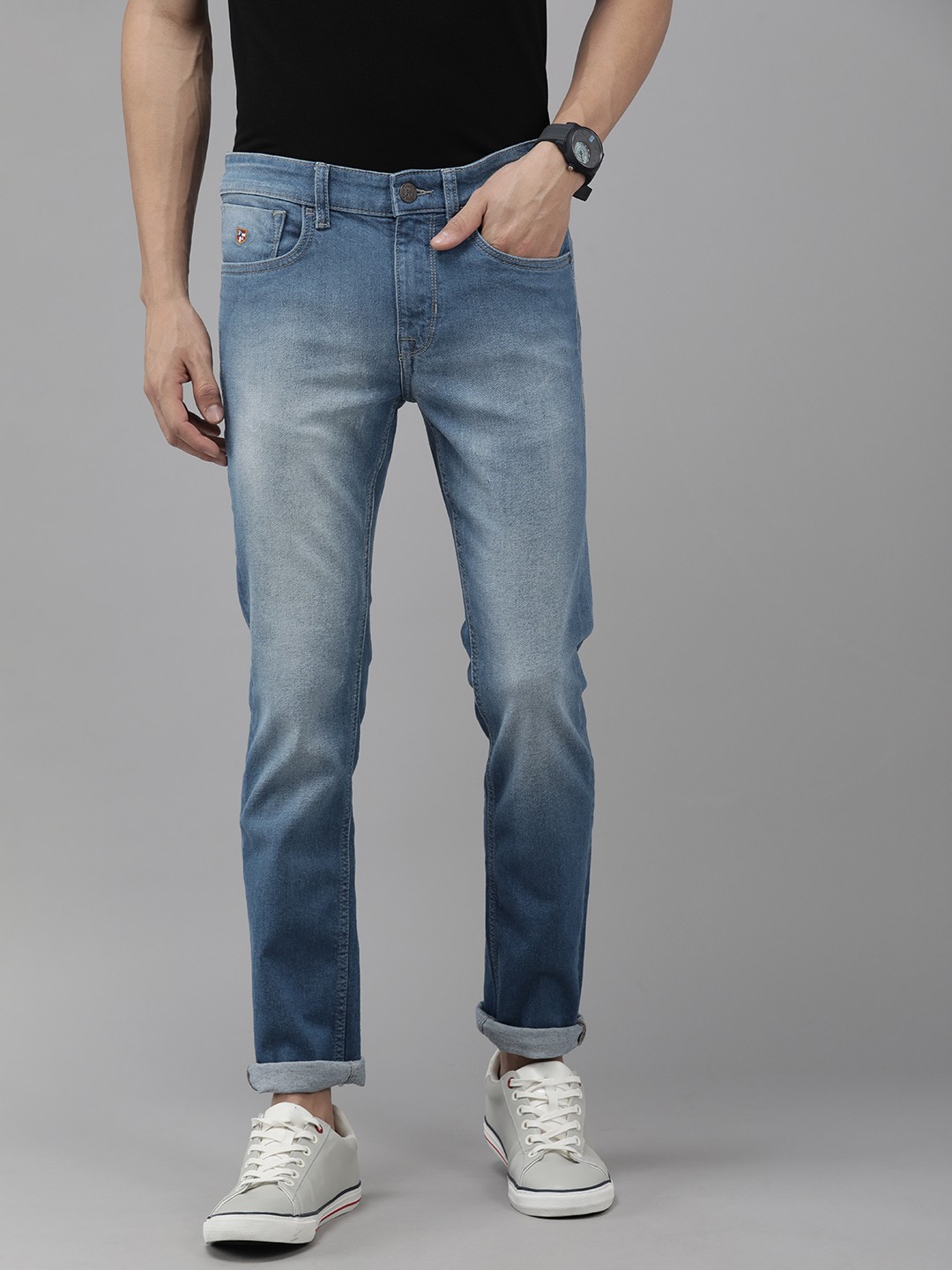 

U.S. Polo Assn. Denim Co. Men Blue Regallo Skinny Fit Heavy Fade Stretchable Jeans