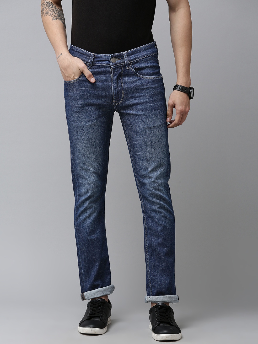 

U S Polo Assn Denim Co Men Blue Skinny Fit Light Fade Stretchable Jeans