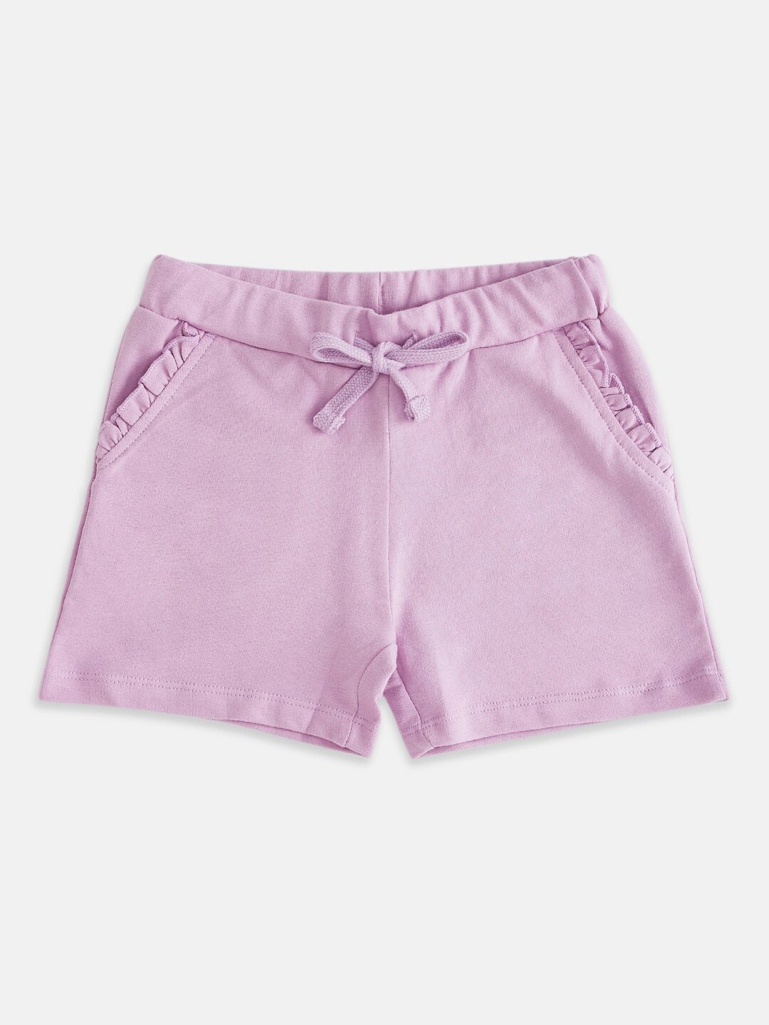 

Pantaloons Junior Girls Lavender Cotton Shorts