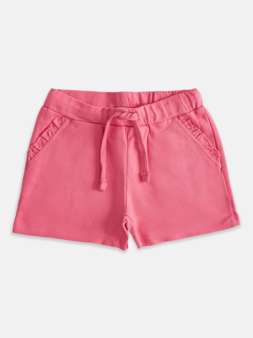 

Pantaloons Junior Girls Fuchsia Cotton Shorts