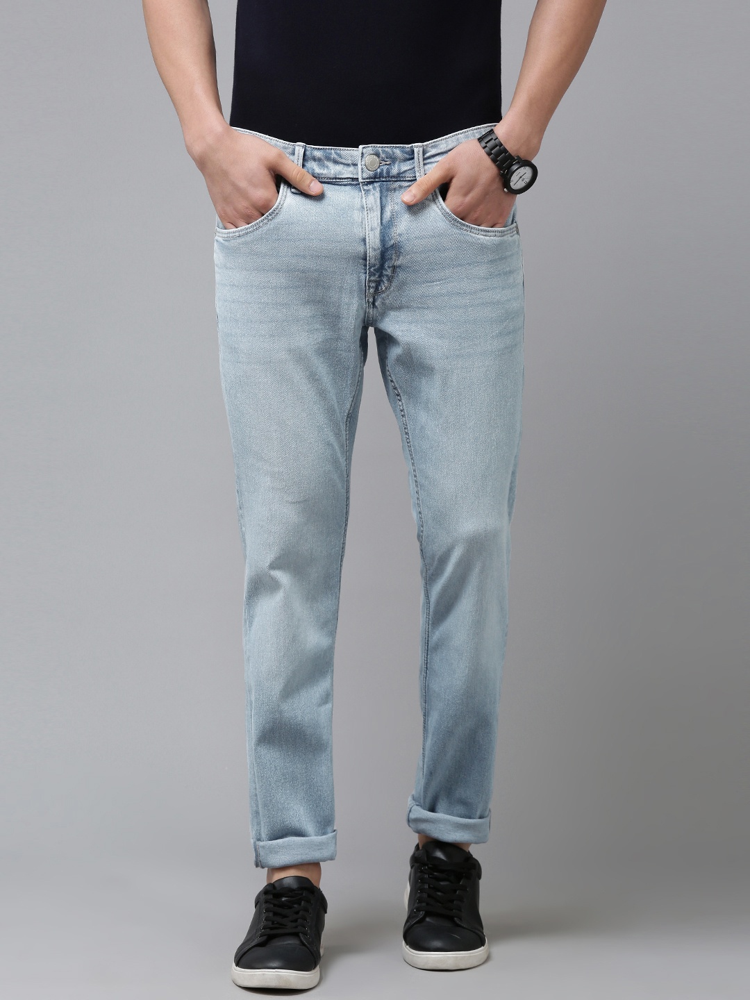 

U.S. Polo Assn. Denim Co. Men Blue Slim Fit Skinny Tapered Stretchable Jeans