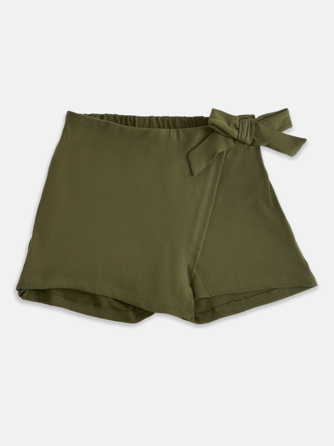 

Pantaloons Junior Girls Olive Green Shorts