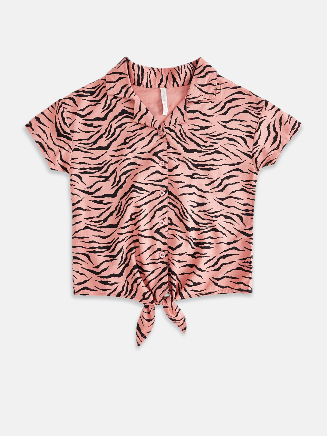 

Pantaloons Junior Kids Girls Dusty Pink Printed Top