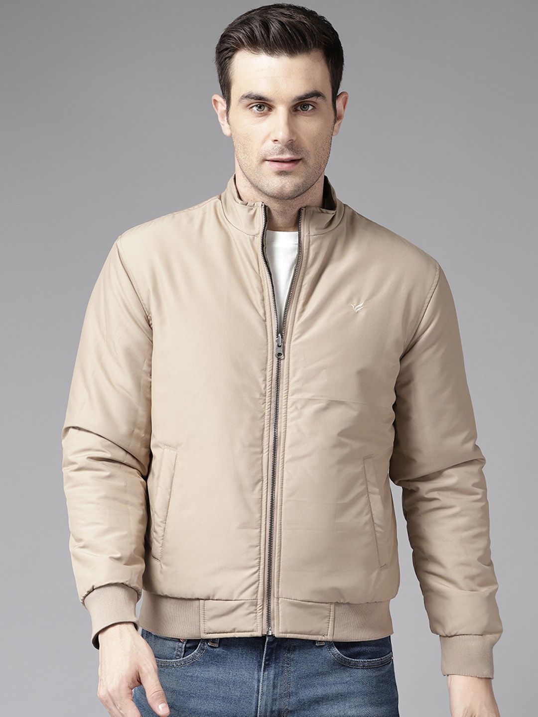 

Blackberrys Reversible Bomber Jacket, Beige