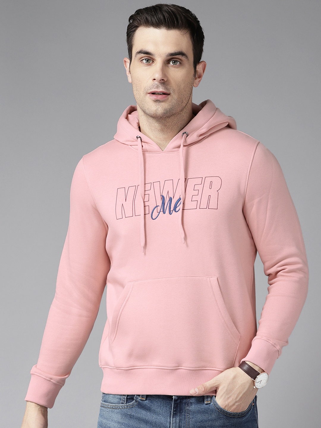 

Blackberrys Printed Hooded Sweatshirt, Pink