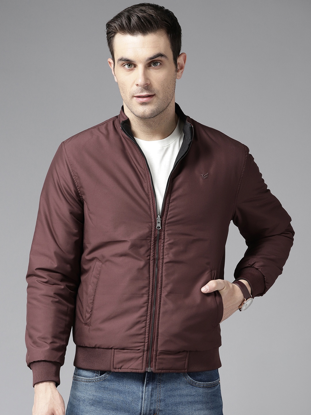 

Blackberrys Reversible Bomber Jacket, Burgundy