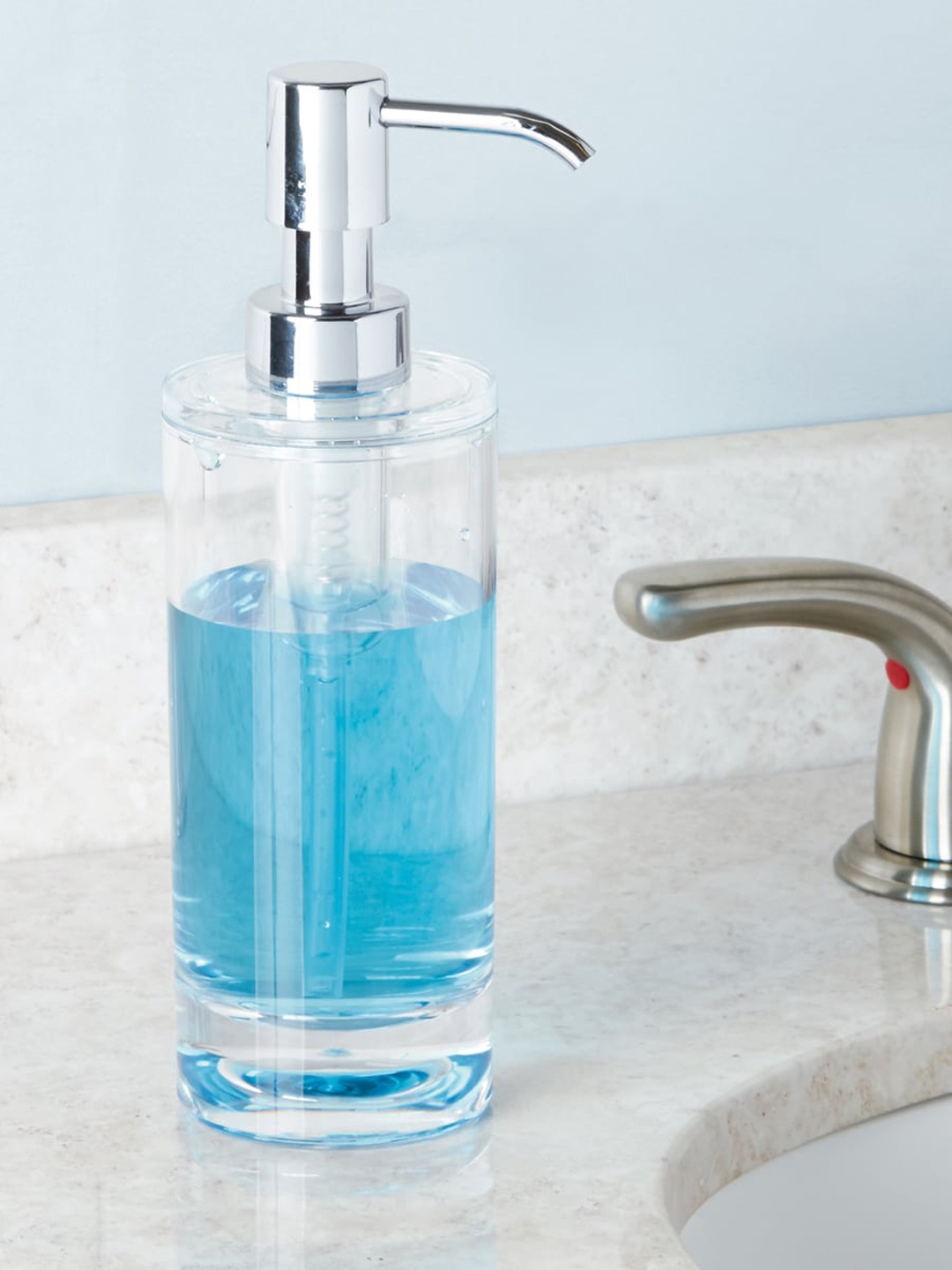 

INTERDESIGN Transparent Eva Plastic Soap and Lotion Dispenser