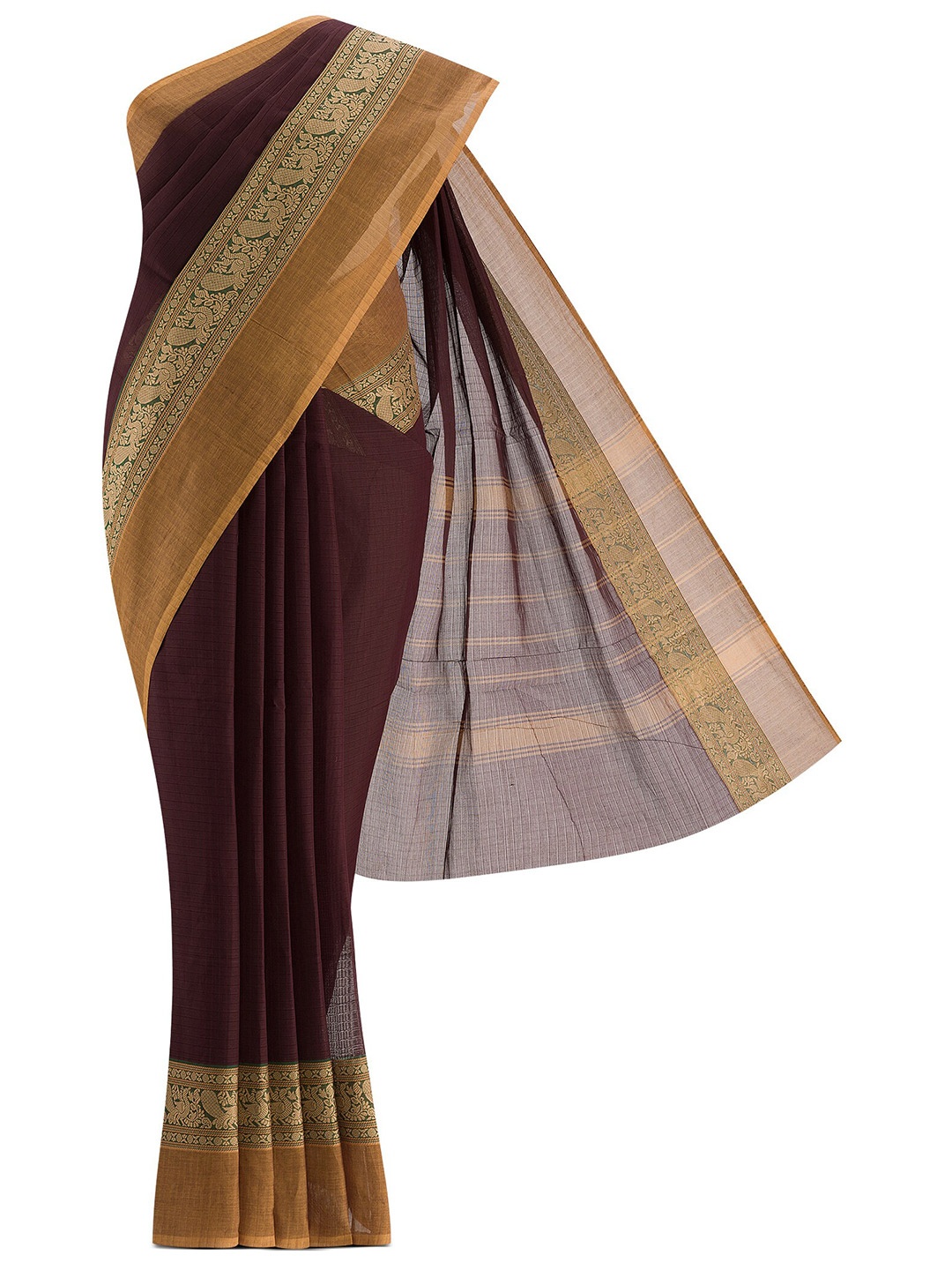 

Nalli Next Brown Zari Pure Cotton Saree