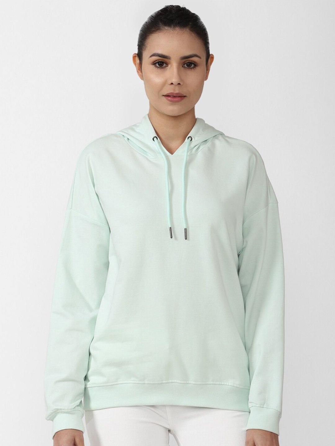 

Van Heusen Woman Women Green Hooded Sweatshirt