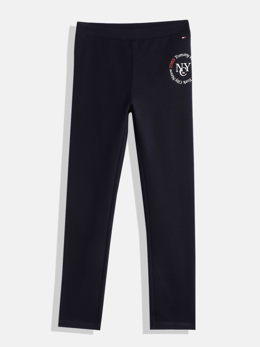 

Tommy Hilfiger Girls Navy Blue Solid Leggings