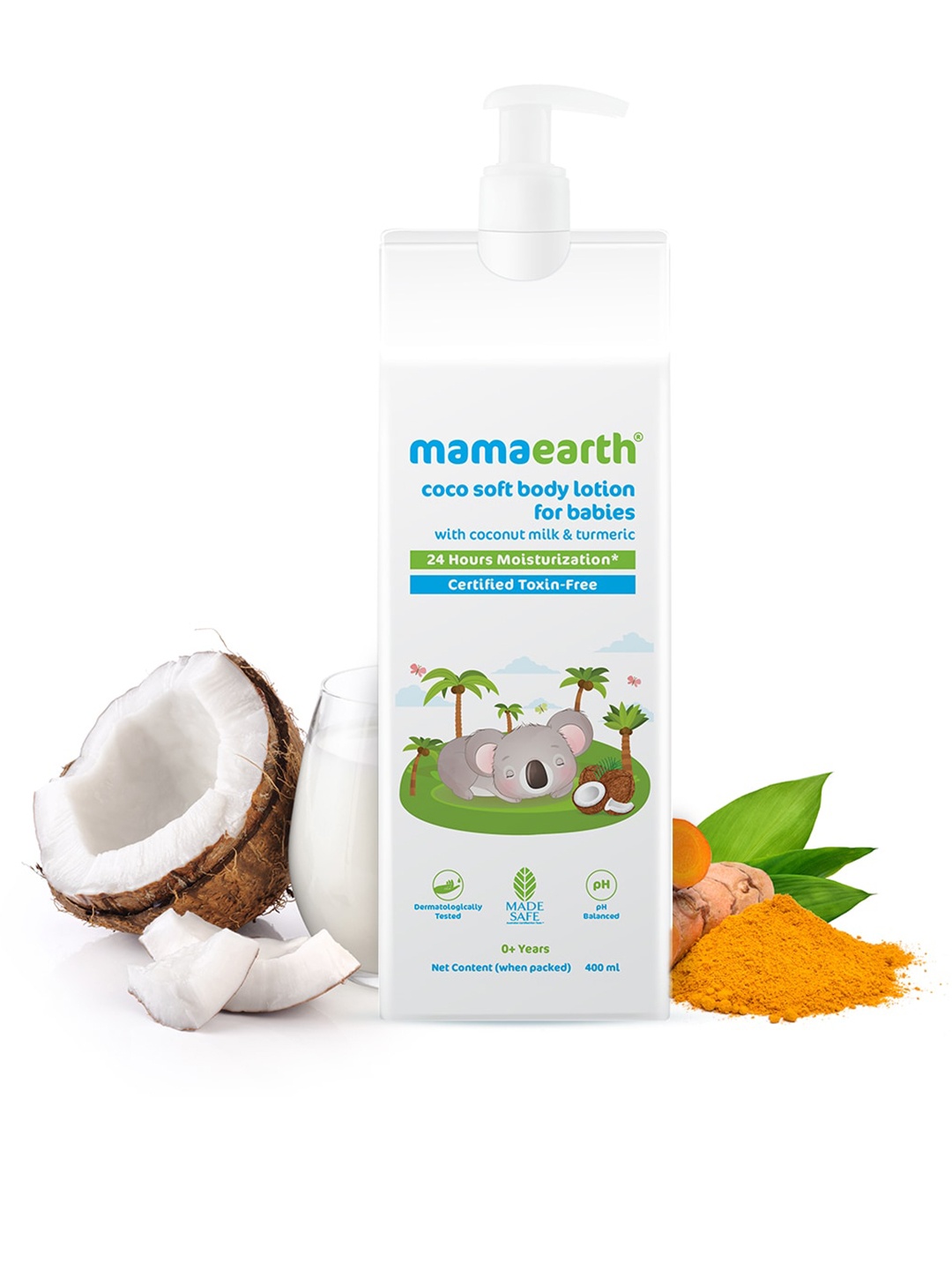 

Mamaearth Kids Coco Soft Body Lotion with Coconut Milk & Turmeric - 400 ml, White