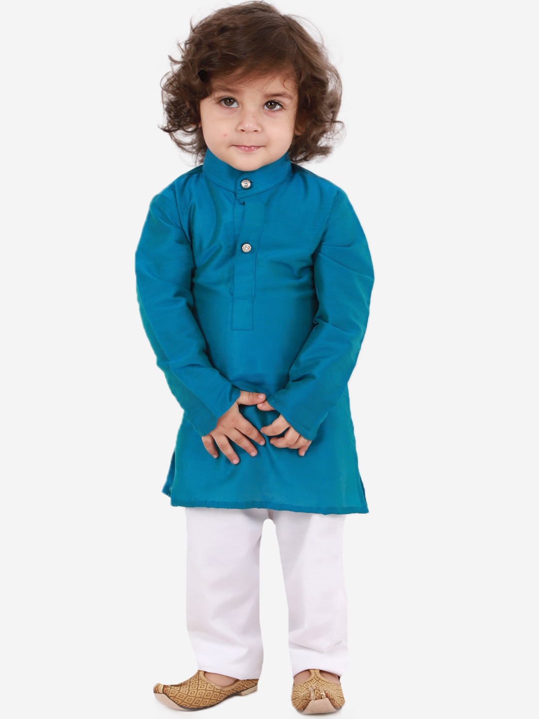 

KID1 Boys Blue Kurta with Pyjamas