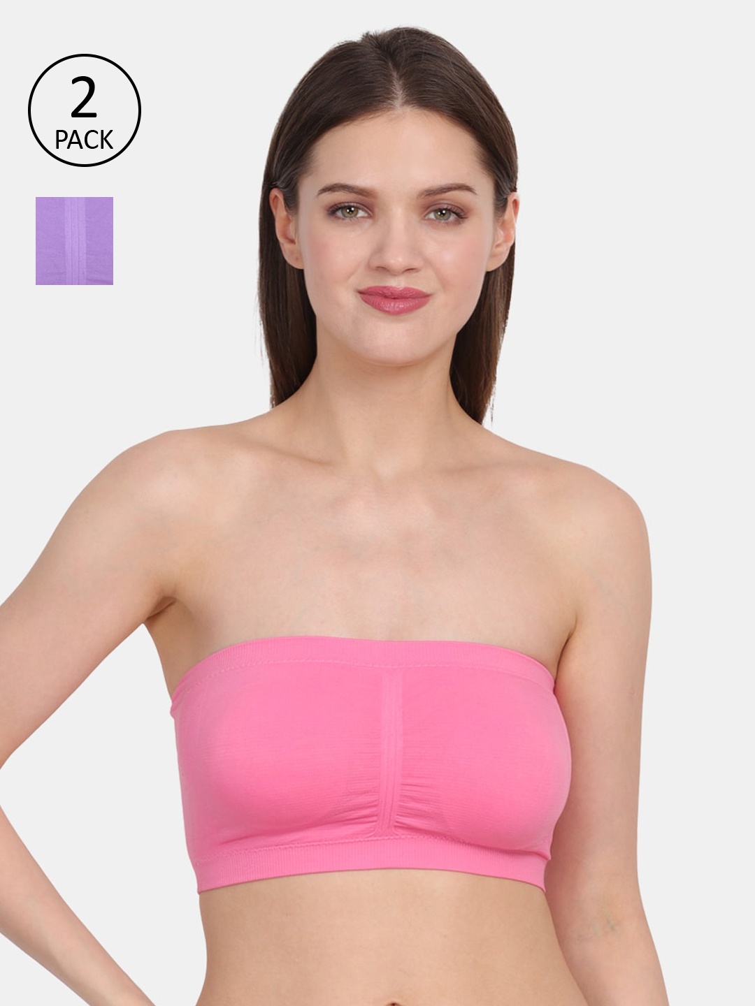 

Amour Secret Women Pink-Purple Lightly Padded Tube/Bandeau Bra