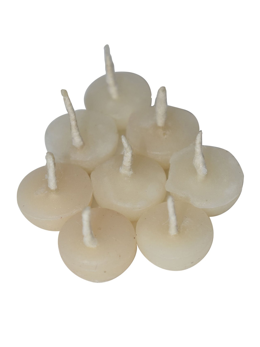 

Shubh Labh Pack Of 2 Off White Solid Ghee Diya (40 pcs In Each)