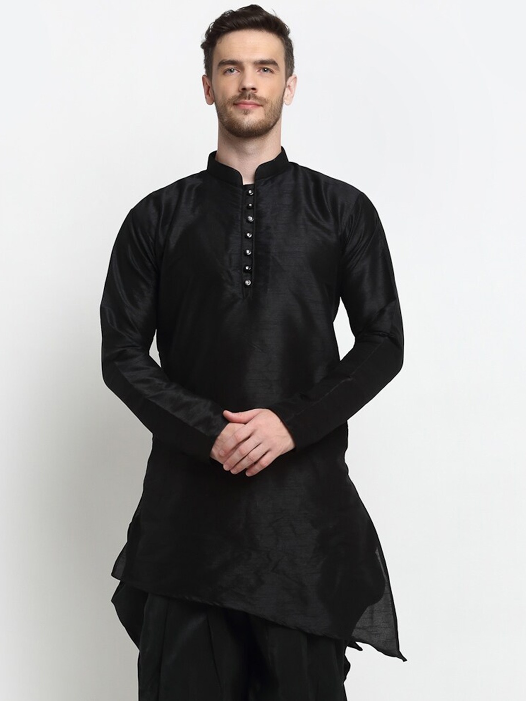 

Benstoke Men Black Kurta