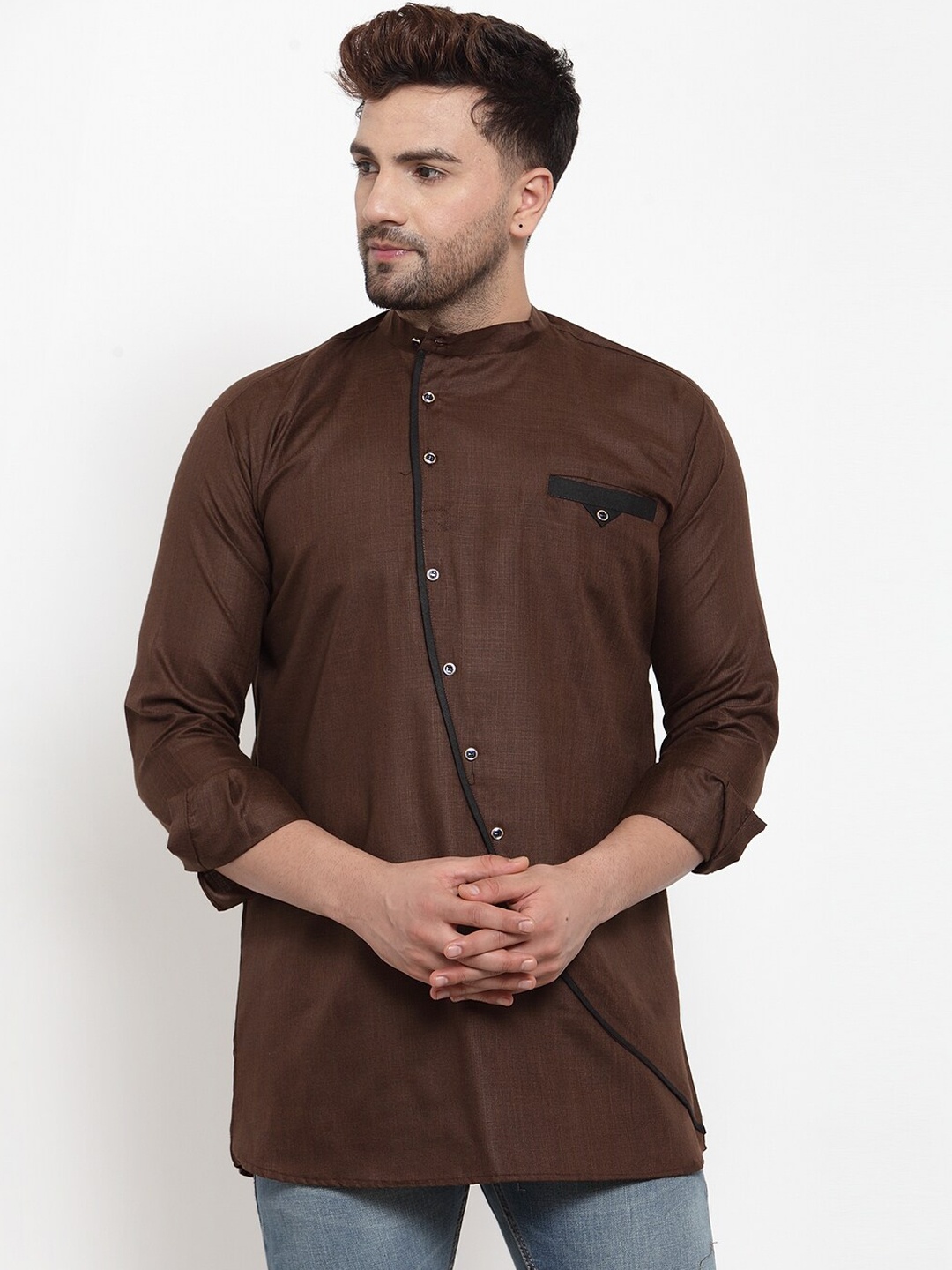 

Benstoke Men Brown Kurta