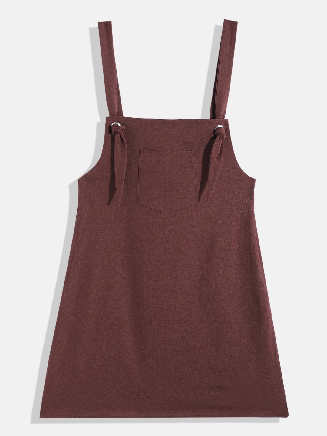 

DressBerry Teen Girls Tie-up Detail Pinafore Dress, Burgundy