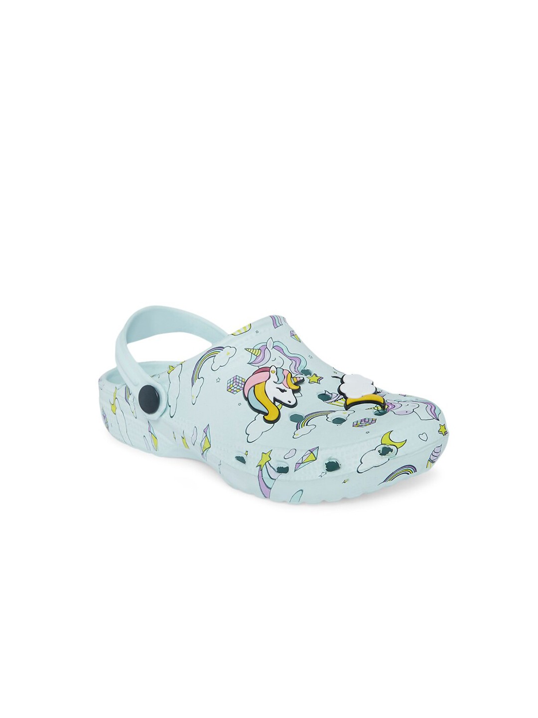 

Pantaloons Junior Girls Blue & Pink Printed Rubber Clogs