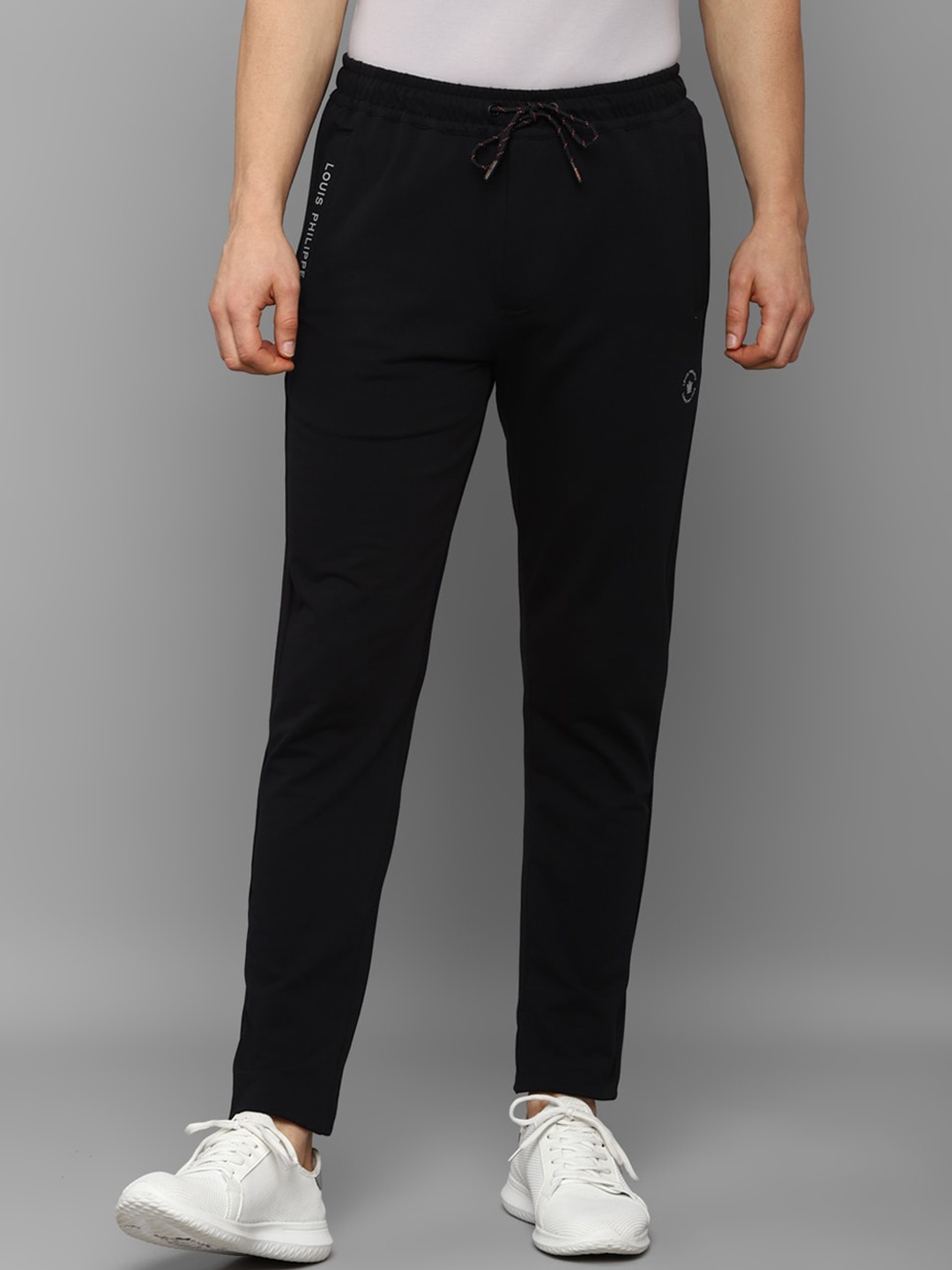 

Louis Philippe Men Black Track Pants