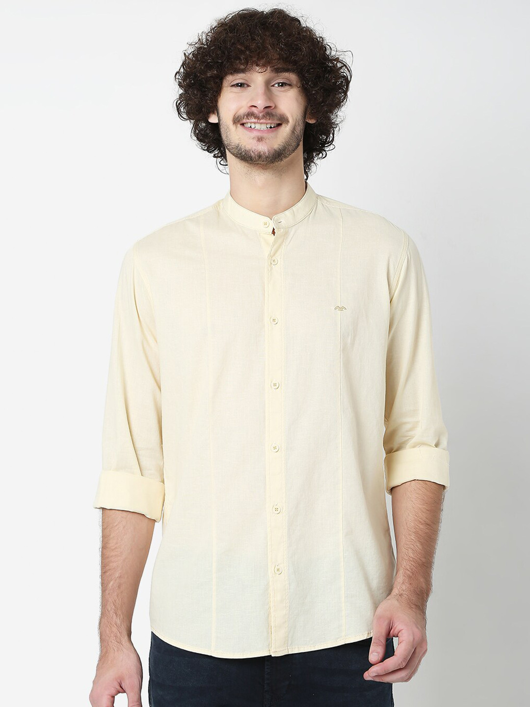 

Mufti Men Beige Classic Slim Fit Casual Shirt
