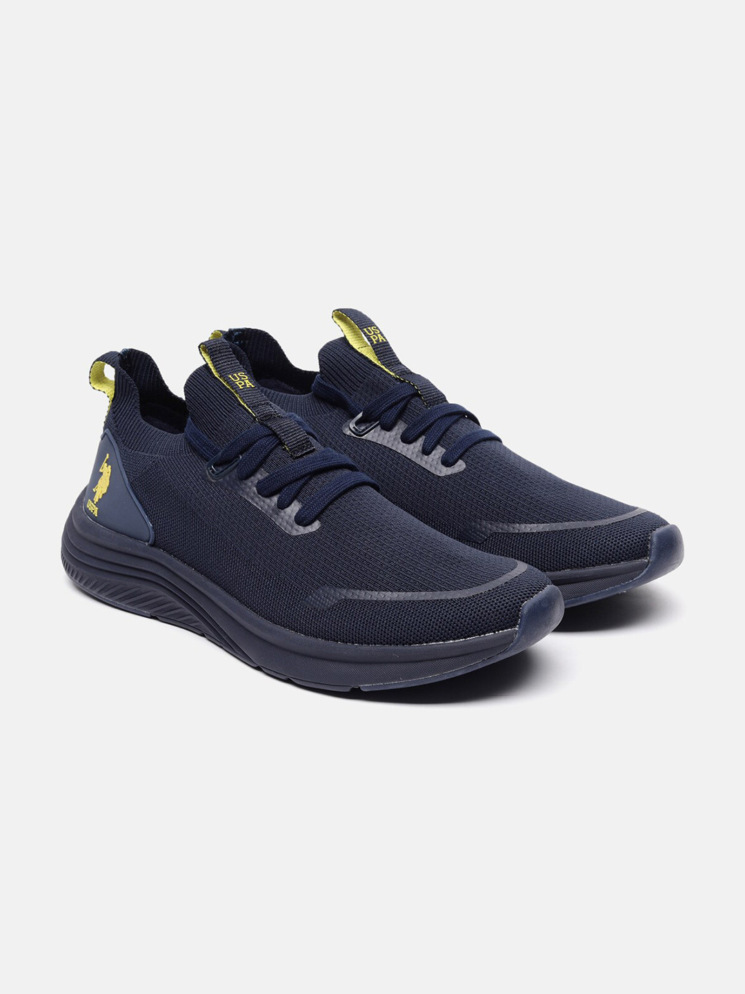 

U S Polo Assn Men Navy Blue Textile Walking Shoes