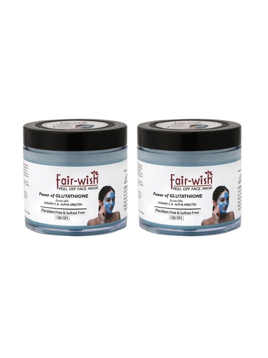 

Fair Wish Set of 2 Peel Off Face Mask 100g, White