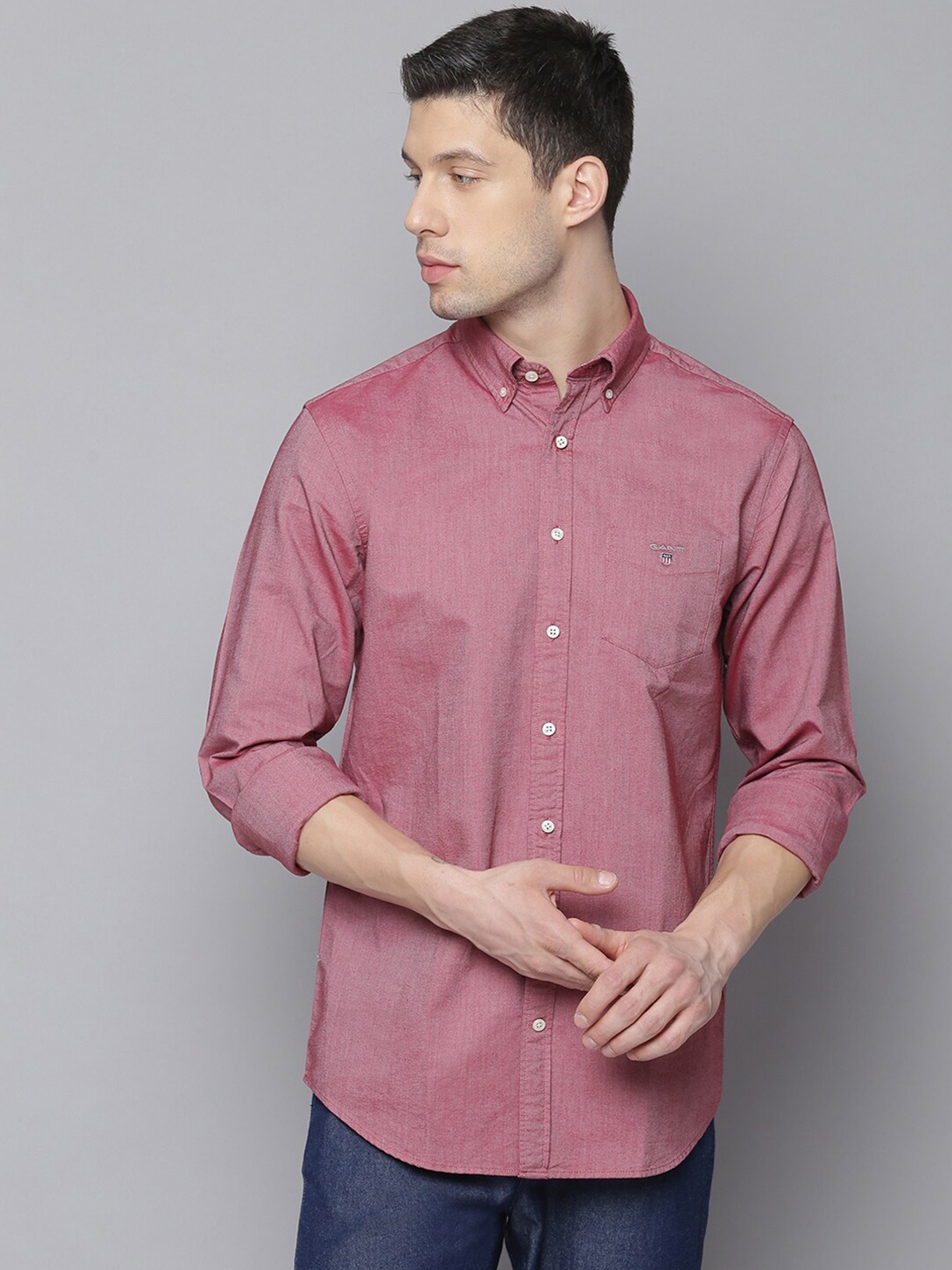 

GANT Men Pink Classic Casual Shirt