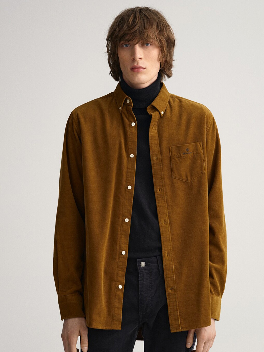 

GANT Men Brown Classic Casual Shirt