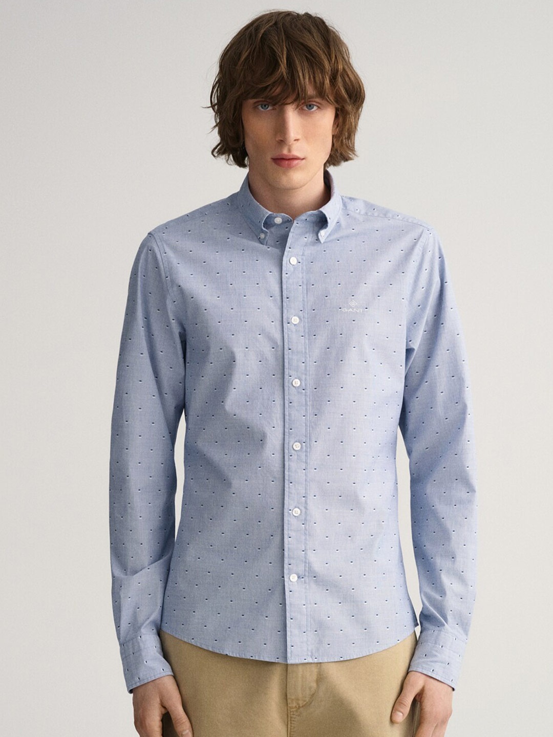 

GANT Men Blue Classic Casual Shirt